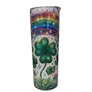 "Shamrockin'" 20 oz. Stainless Steel Tumbler 🌸
